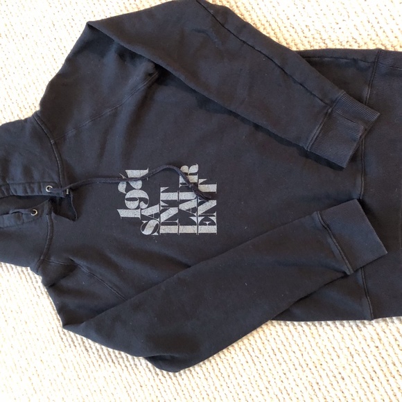 Saint Laurent 1971 black hoodie sweatshirt - Picture 3 of 5